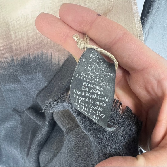 Vince Camuto Recycled Elegant Ombre Throw/Shawl - Picture 7 of 11